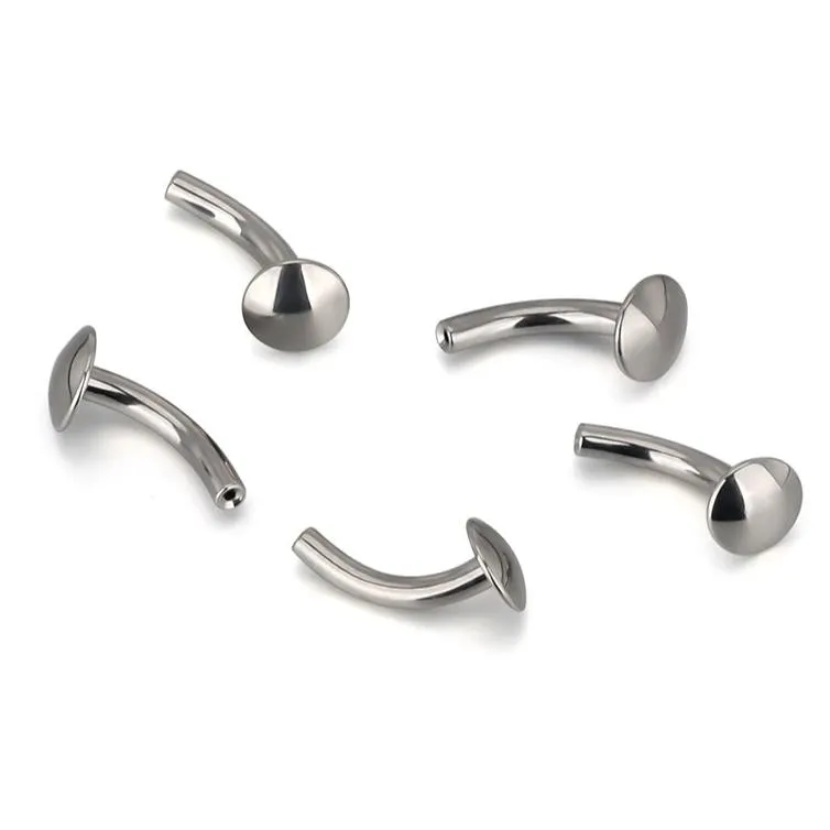 G23 Titanium Threadless Push In Floating Belly Curved Shaft