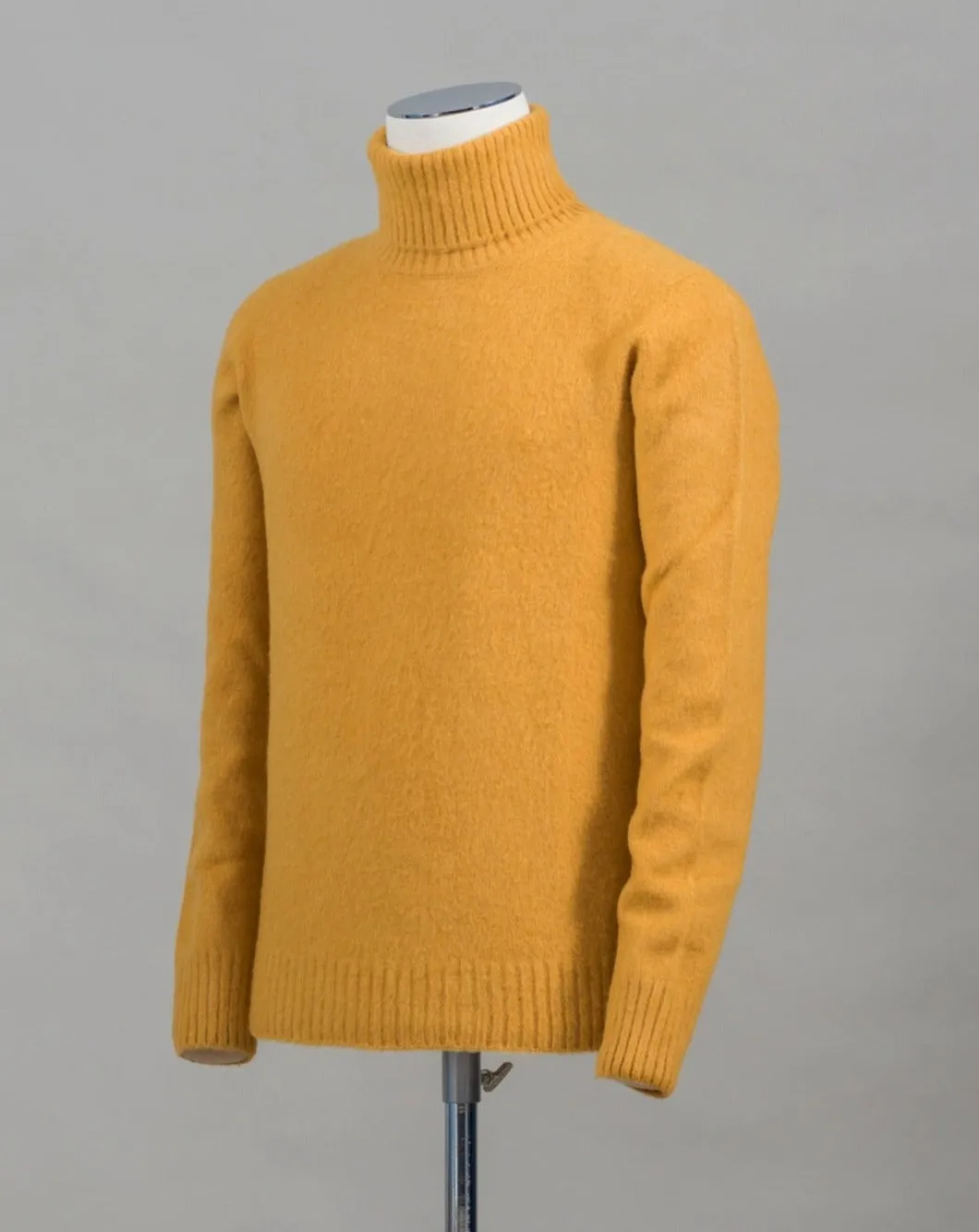 Gran Sasso Brushed Wool Roll Neck / Yellow