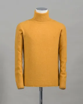 Gran Sasso Brushed Wool Roll Neck / Yellow