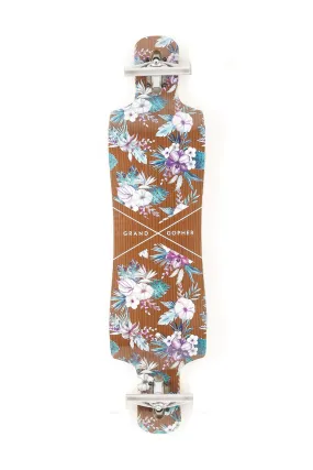 Grand Gopher Floral Wood 39" Longboard