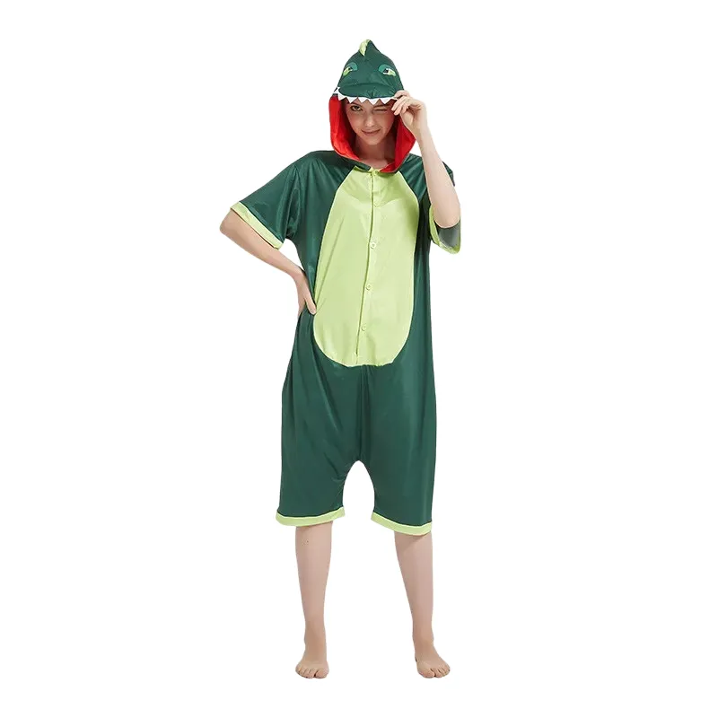 Green Dinosaur Adult Summer Onesie