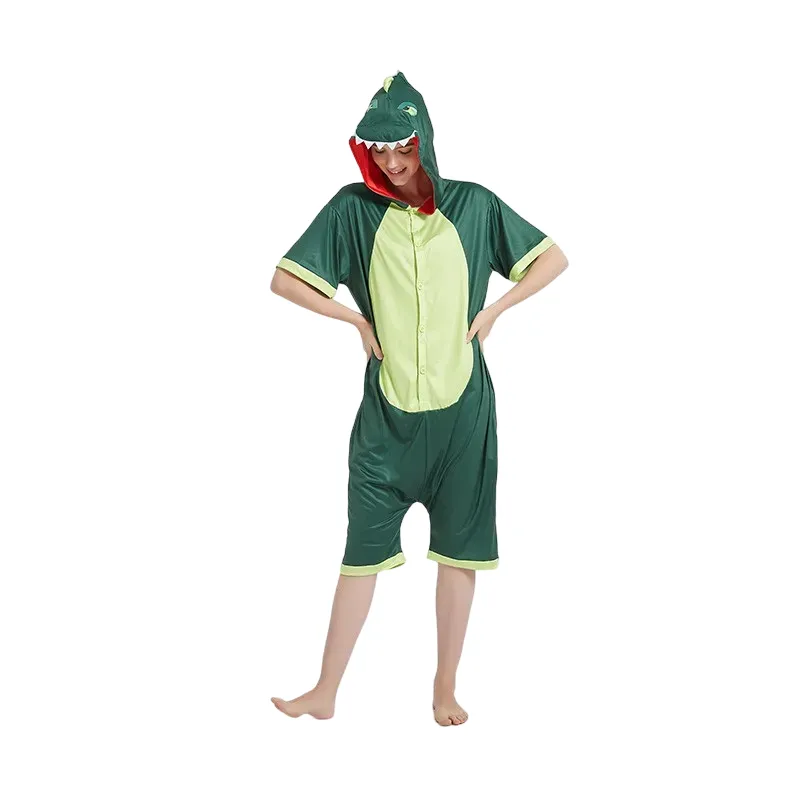 Green Dinosaur Adult Summer Onesie