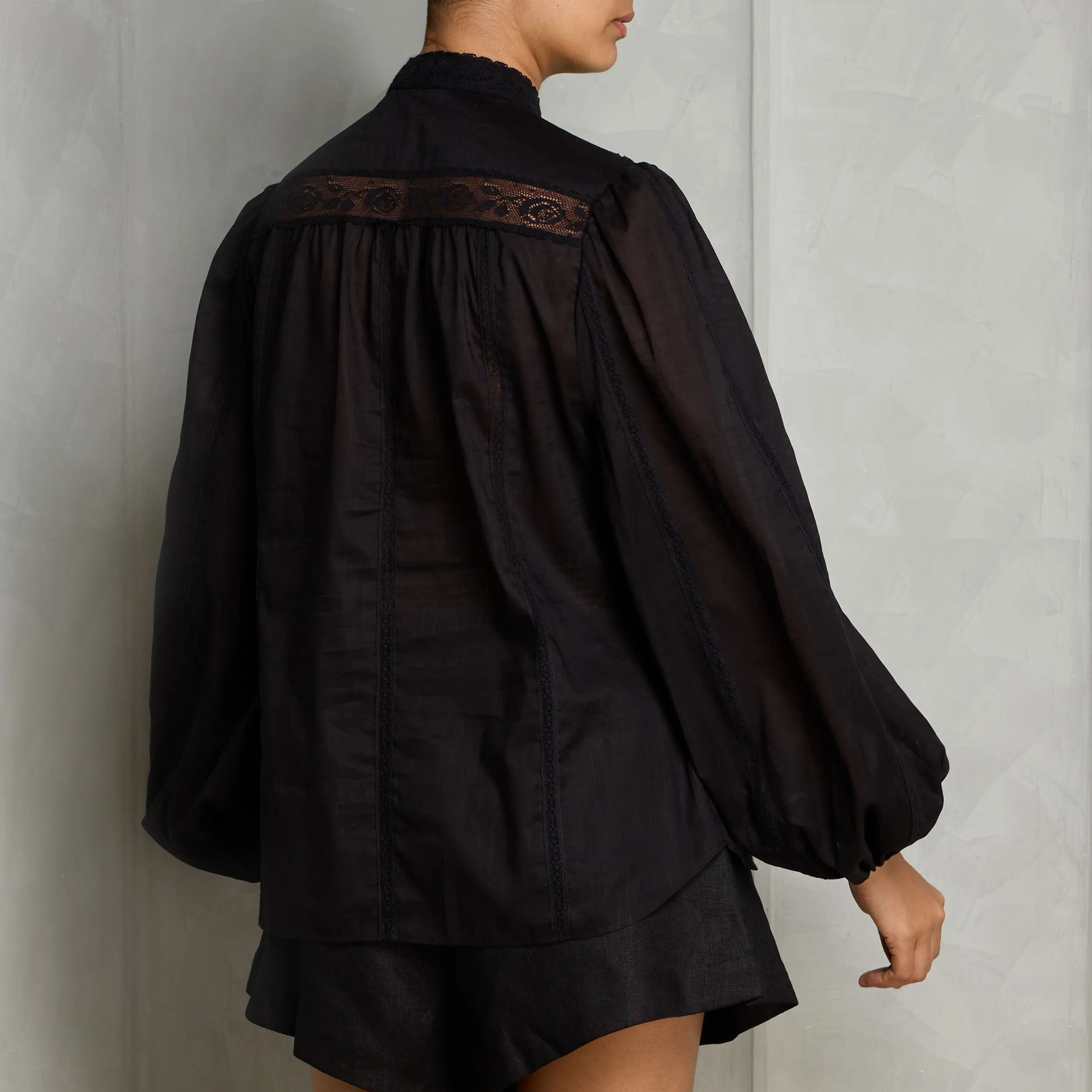 Halliday Lace Trim Shirt