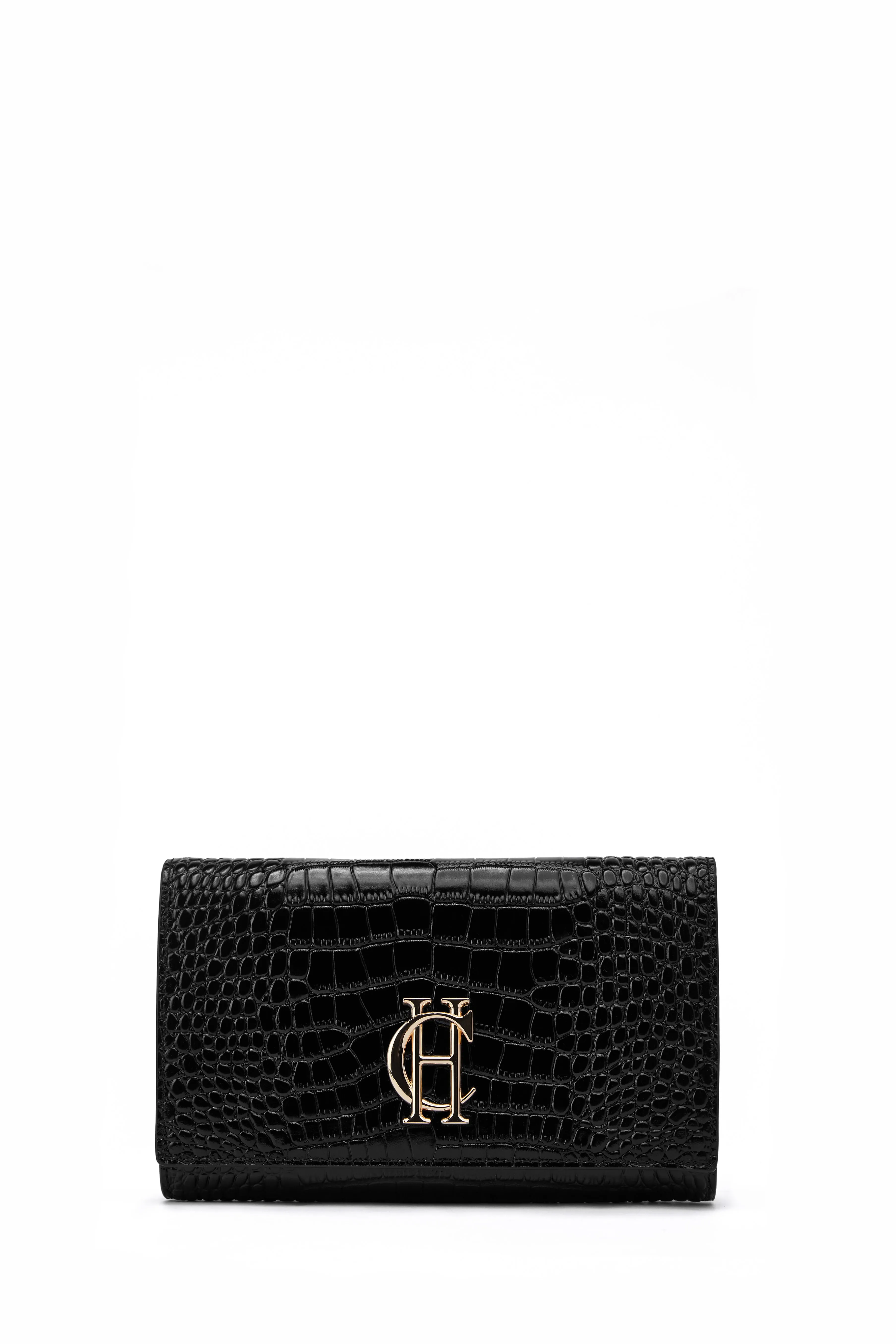 Highbury Clutch Bag (Black Gold)