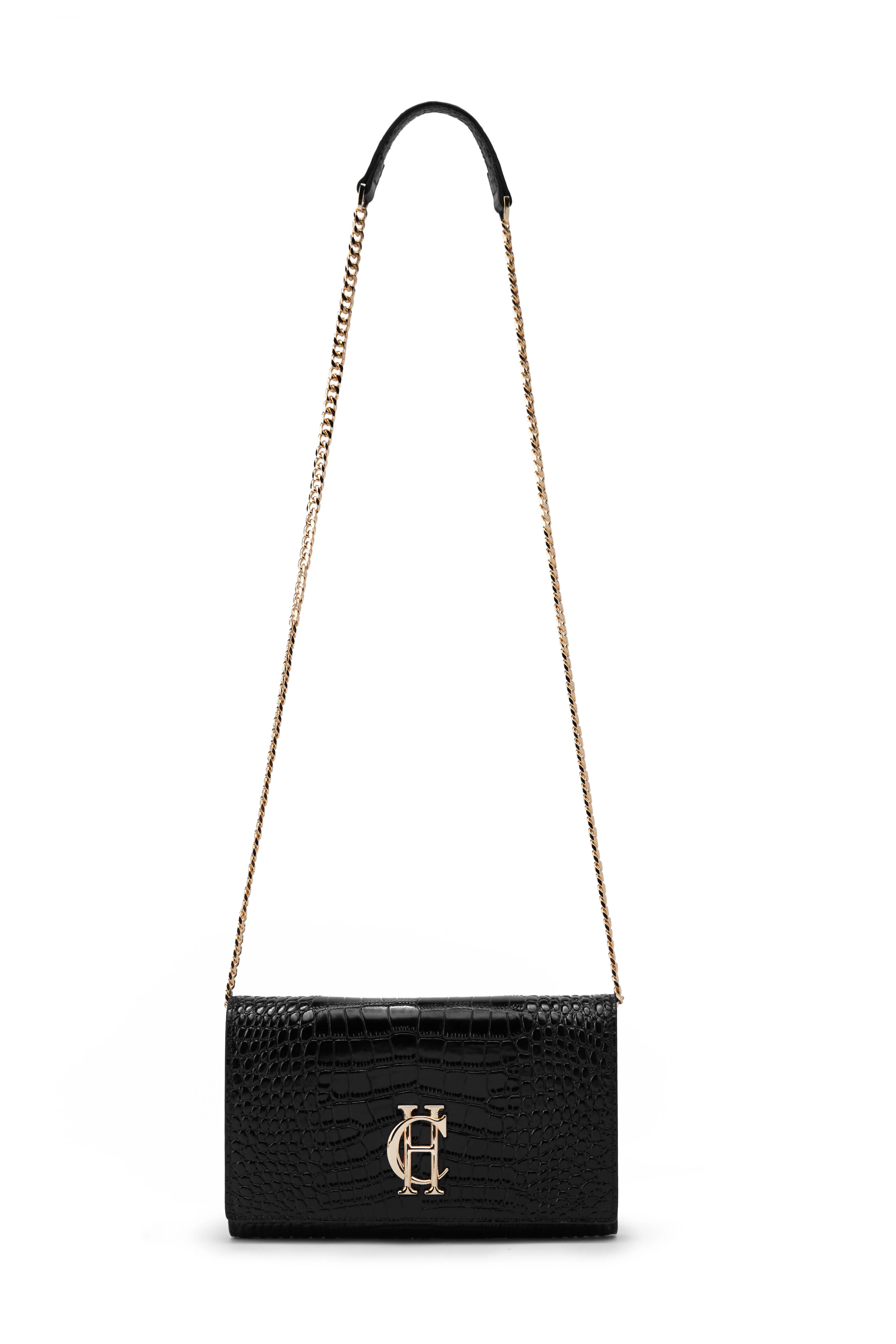 Highbury Clutch Bag (Black Gold)