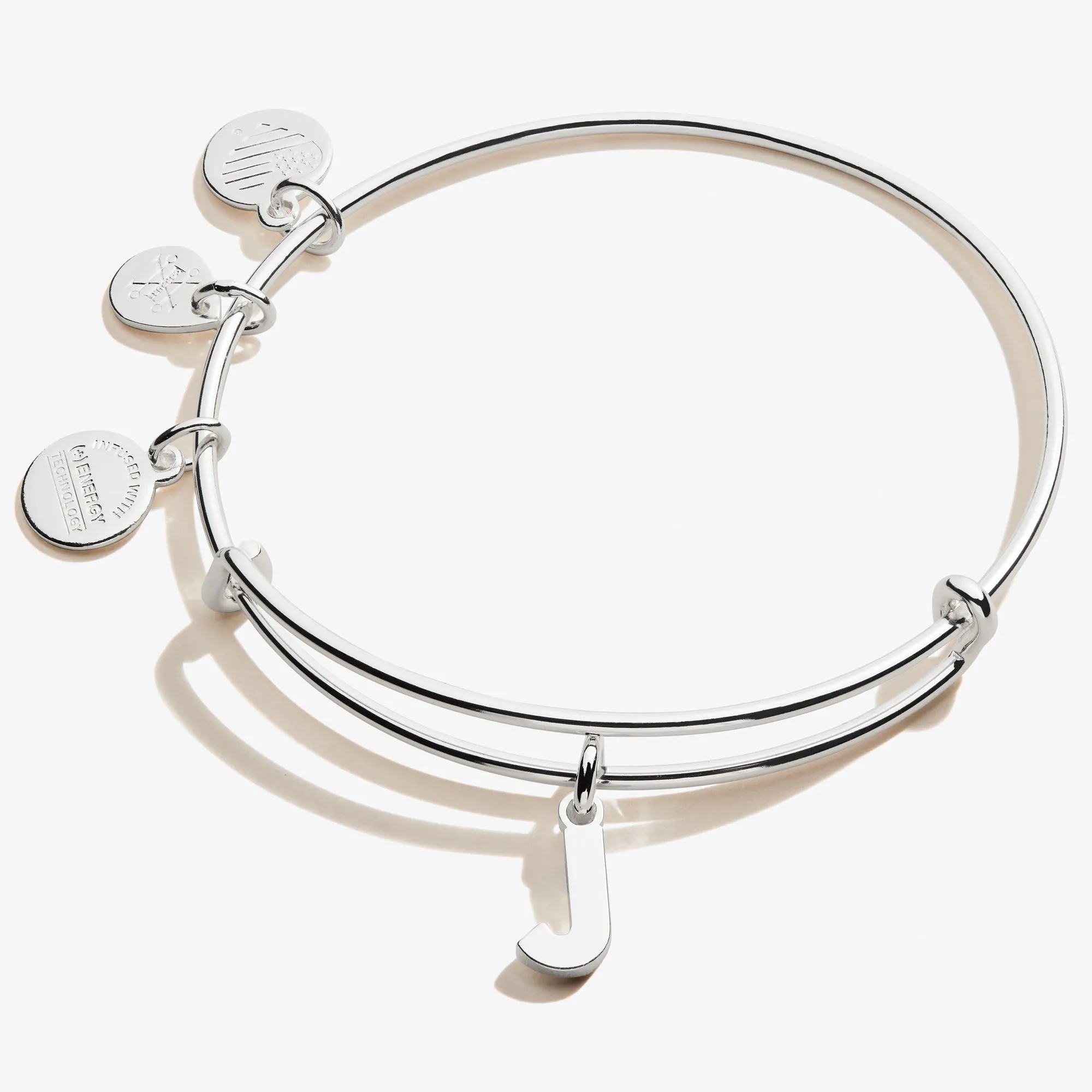 Initial J Charm Bangle