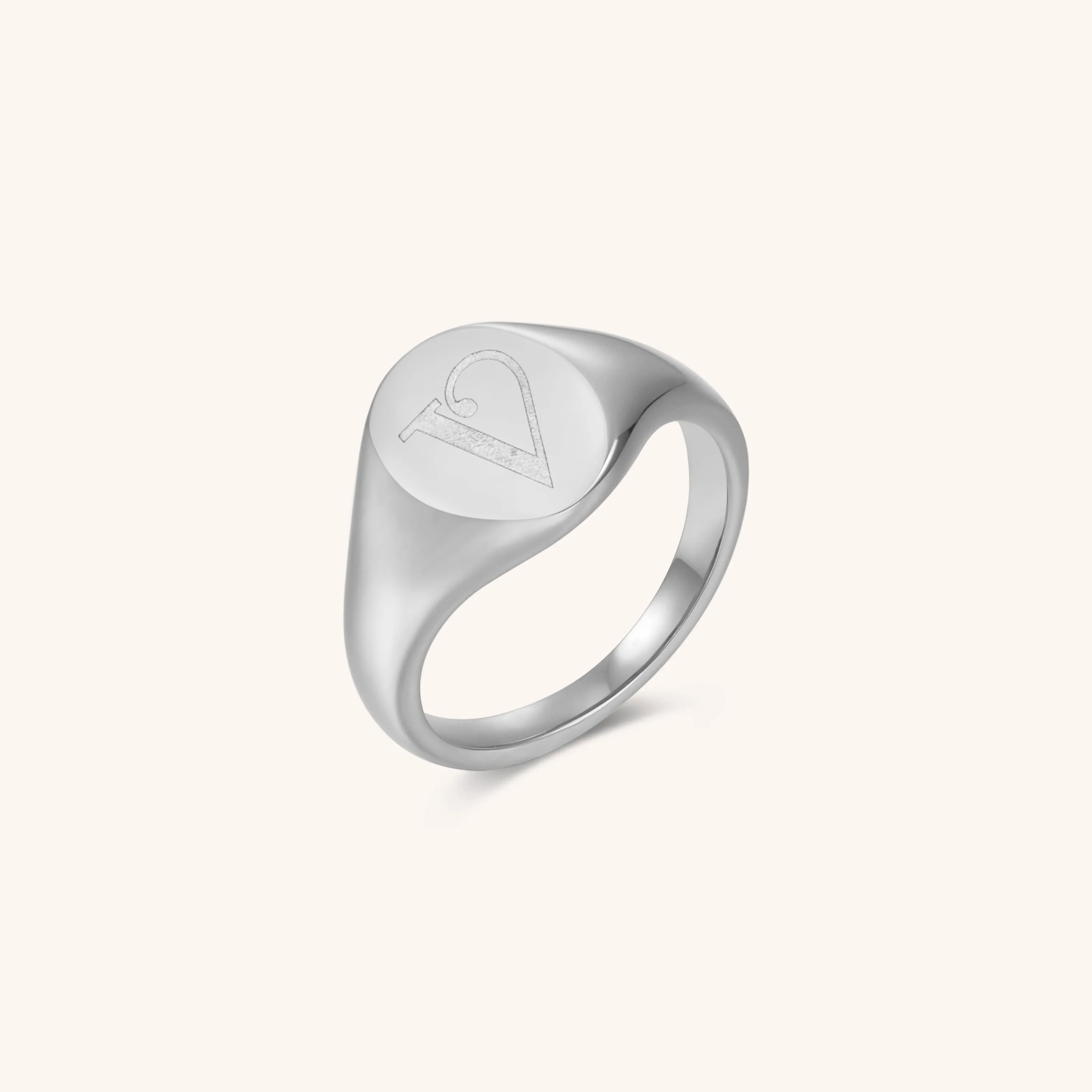 Initial Signet Ring - V