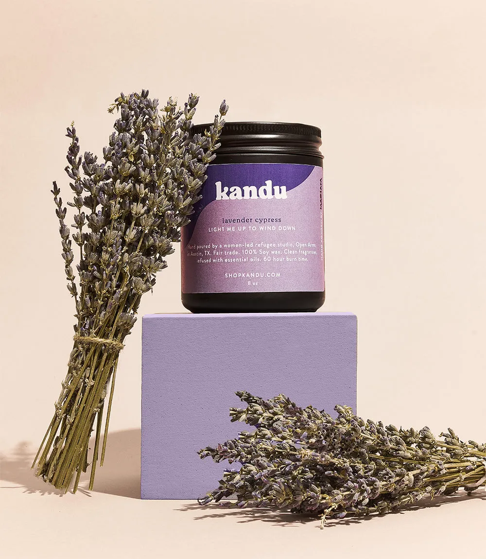 lavender cypress 8oz candle