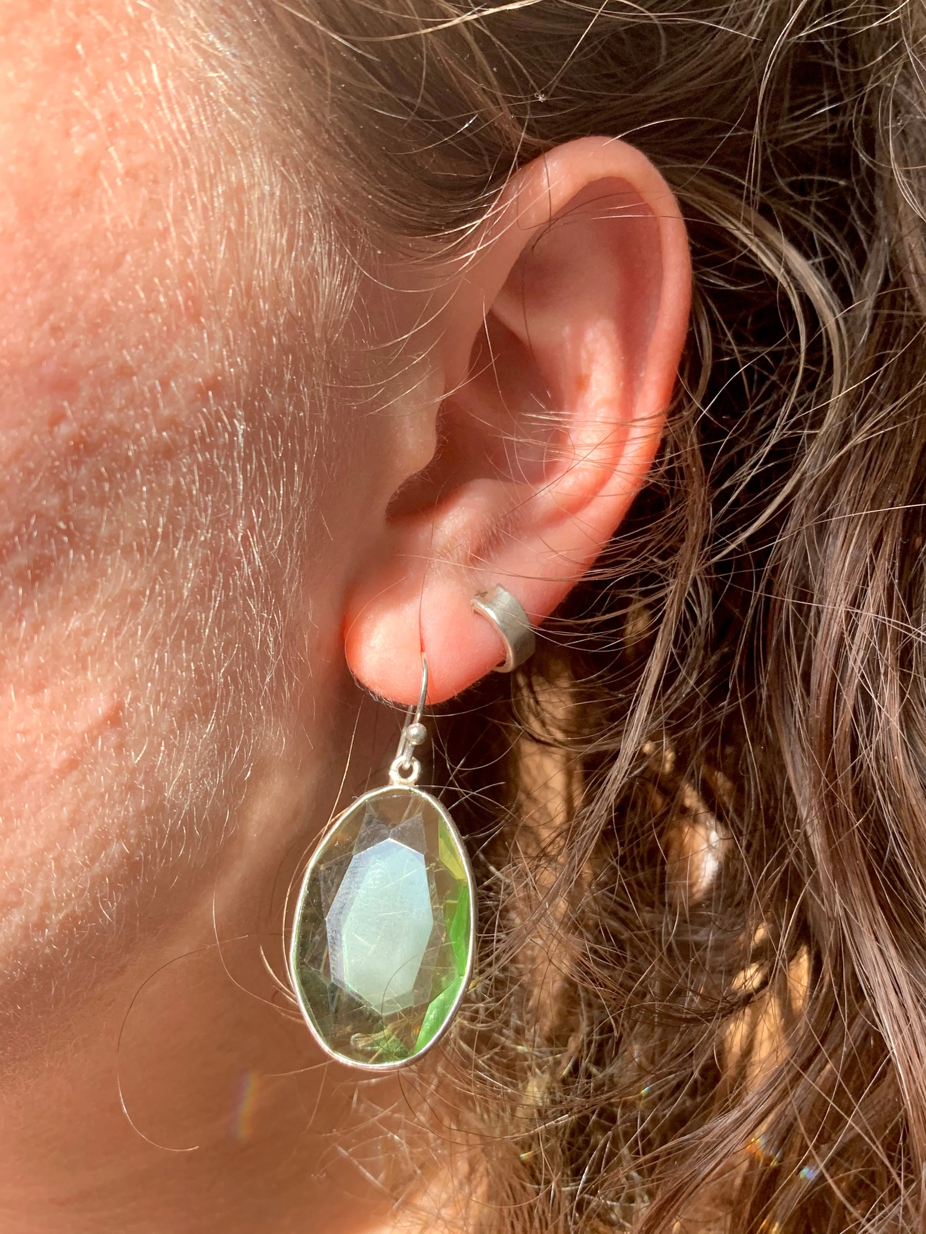 Light Green Quartz Adora Earrings