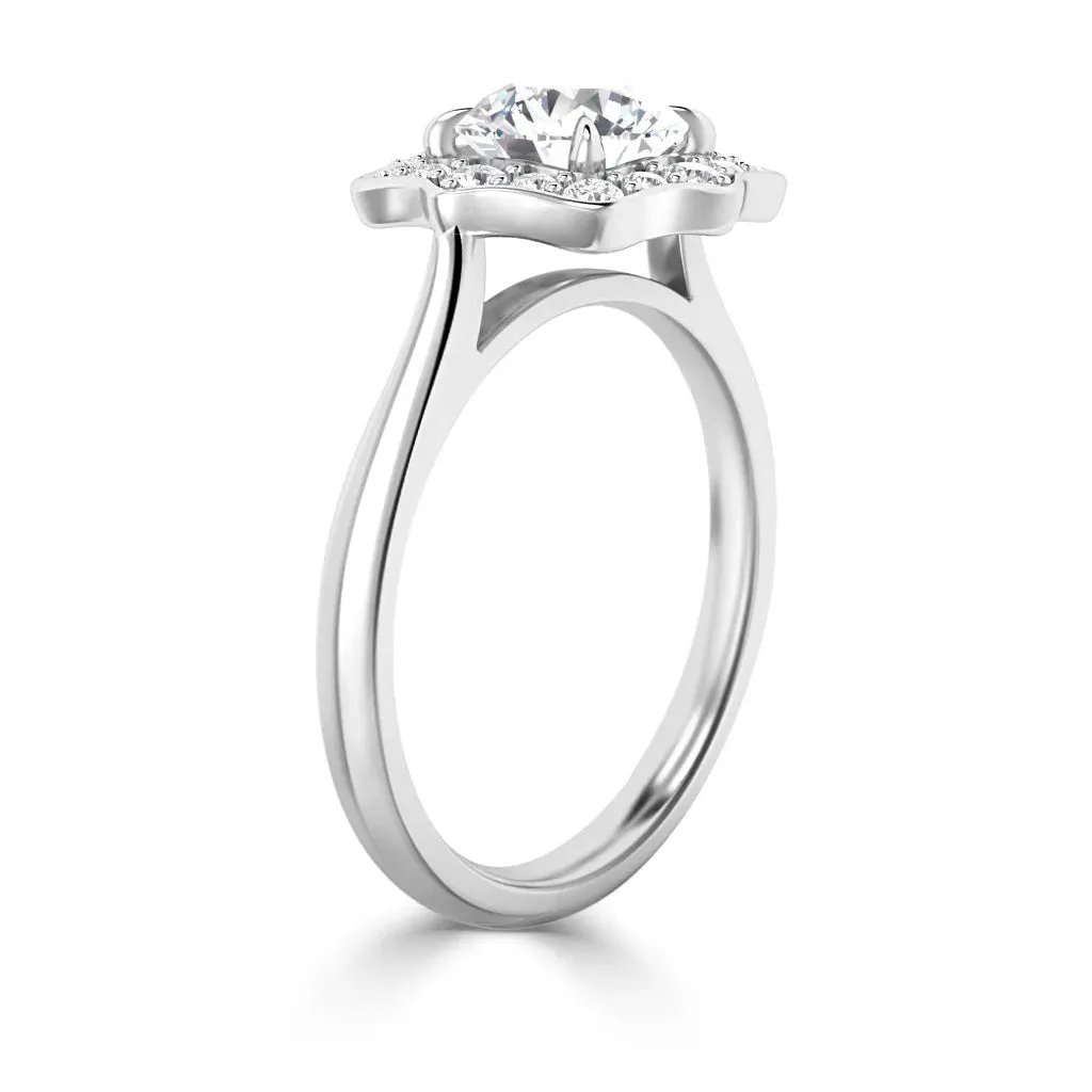 Lily - 18ct White Gold - Round