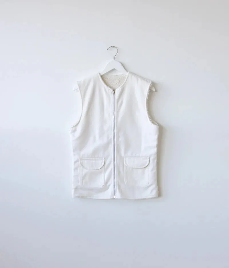 Lola Jeans - Ava Reversible Teddy Vest | Ivory