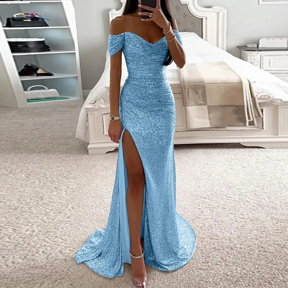 Mermaid Exquisite Sequined 2024 Evening Dress