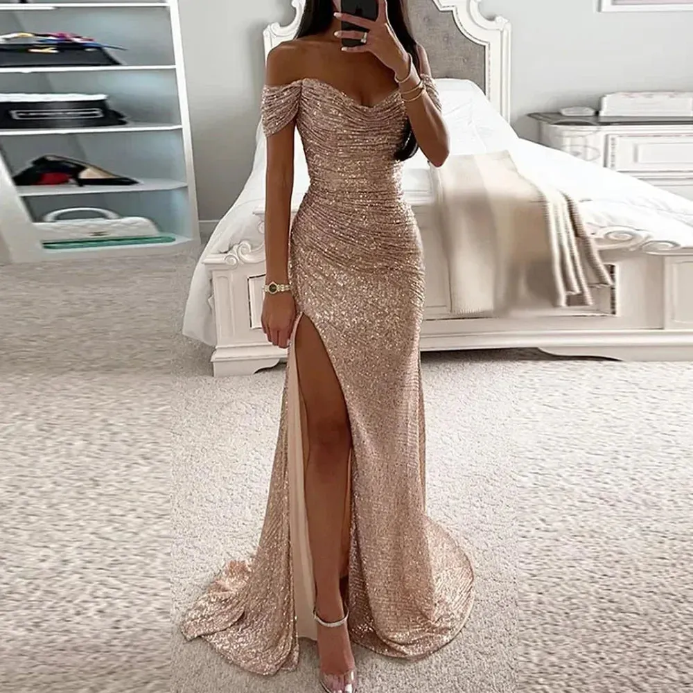 Mermaid Exquisite Sequined 2024 Evening Dress