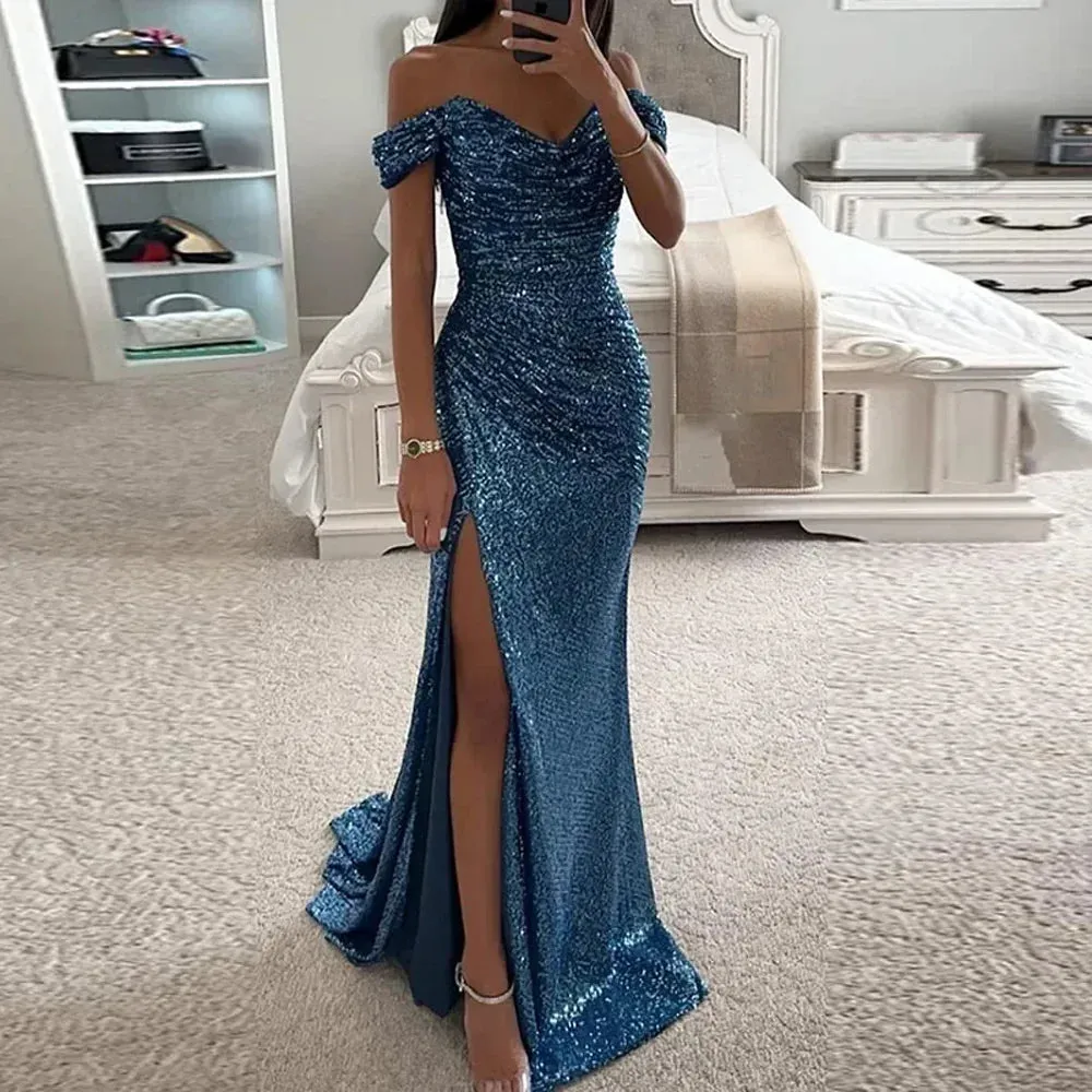 Mermaid Exquisite Sequined 2024 Evening Dress