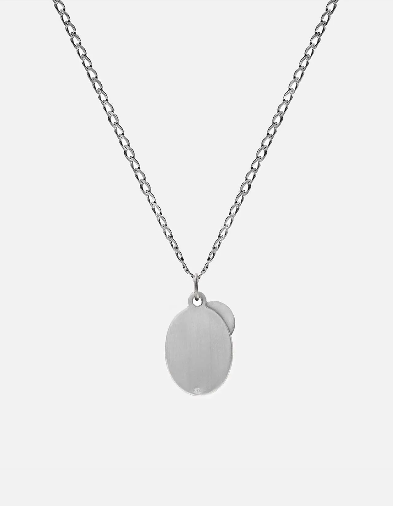 Miansai 24" Dove Grey Pendant Oxidized Sterling Silver Necklace