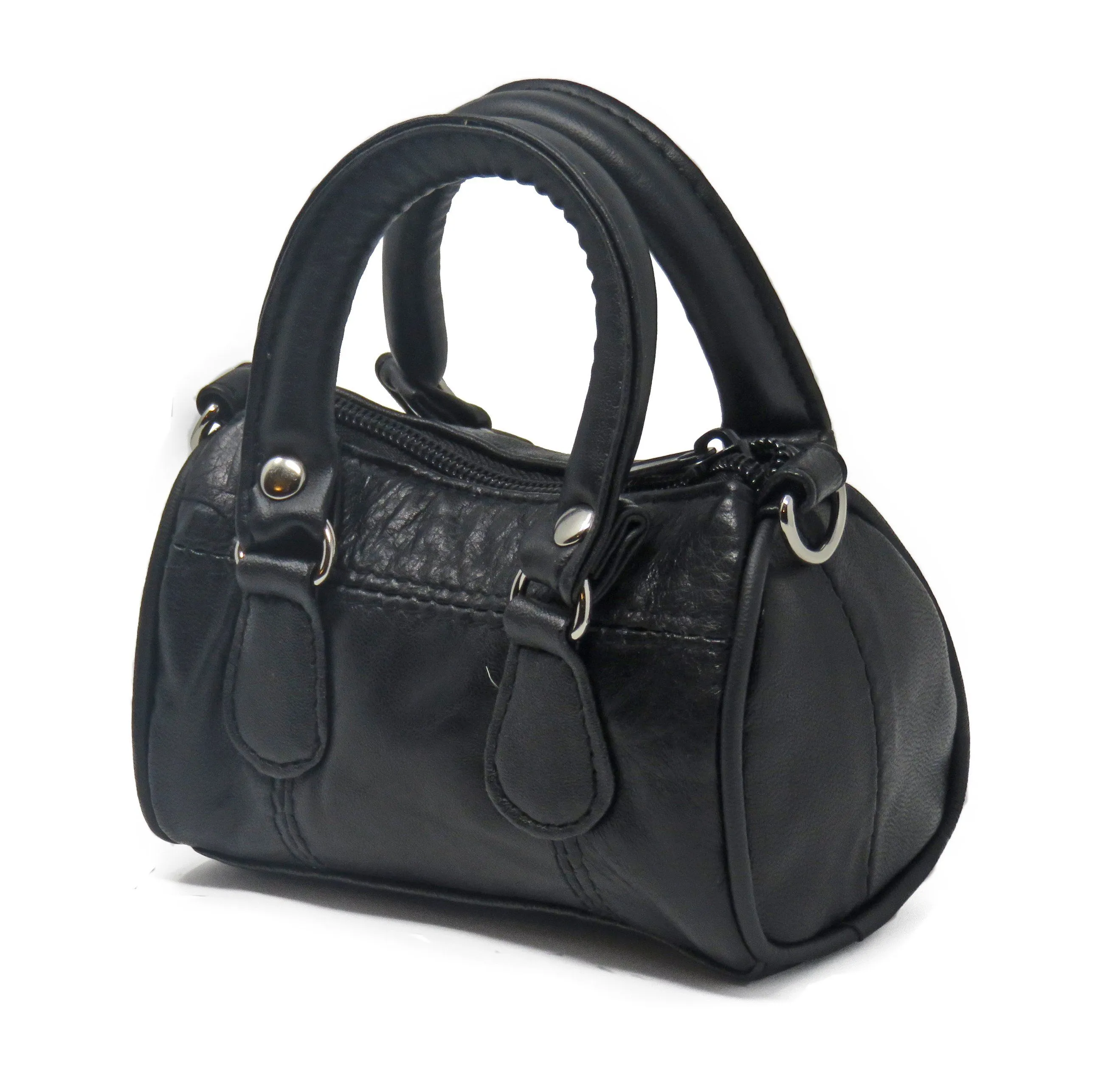 Mini Leather Satchel Handbag