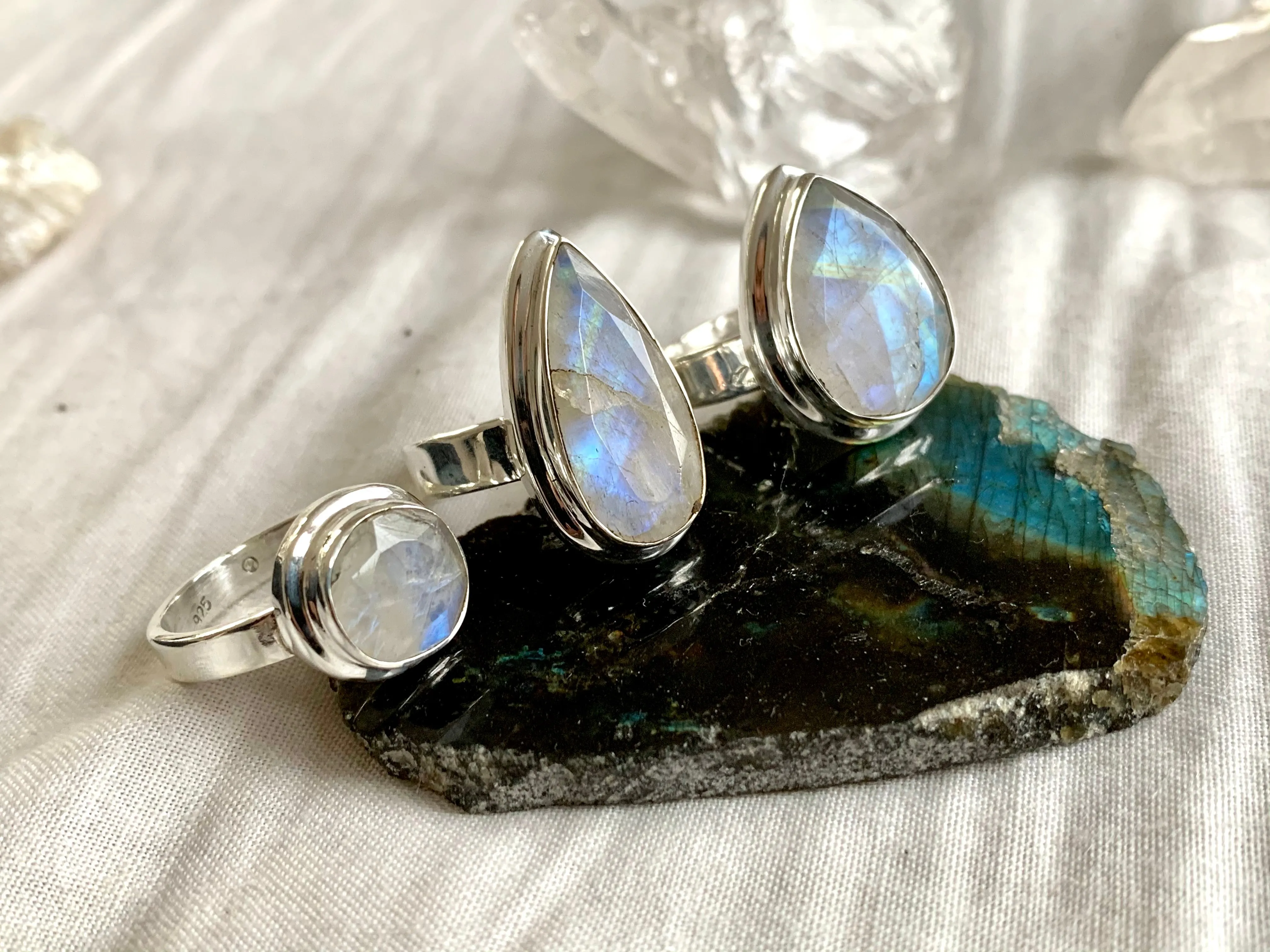 Moonstone Ansley Rings - Mix (US 7)