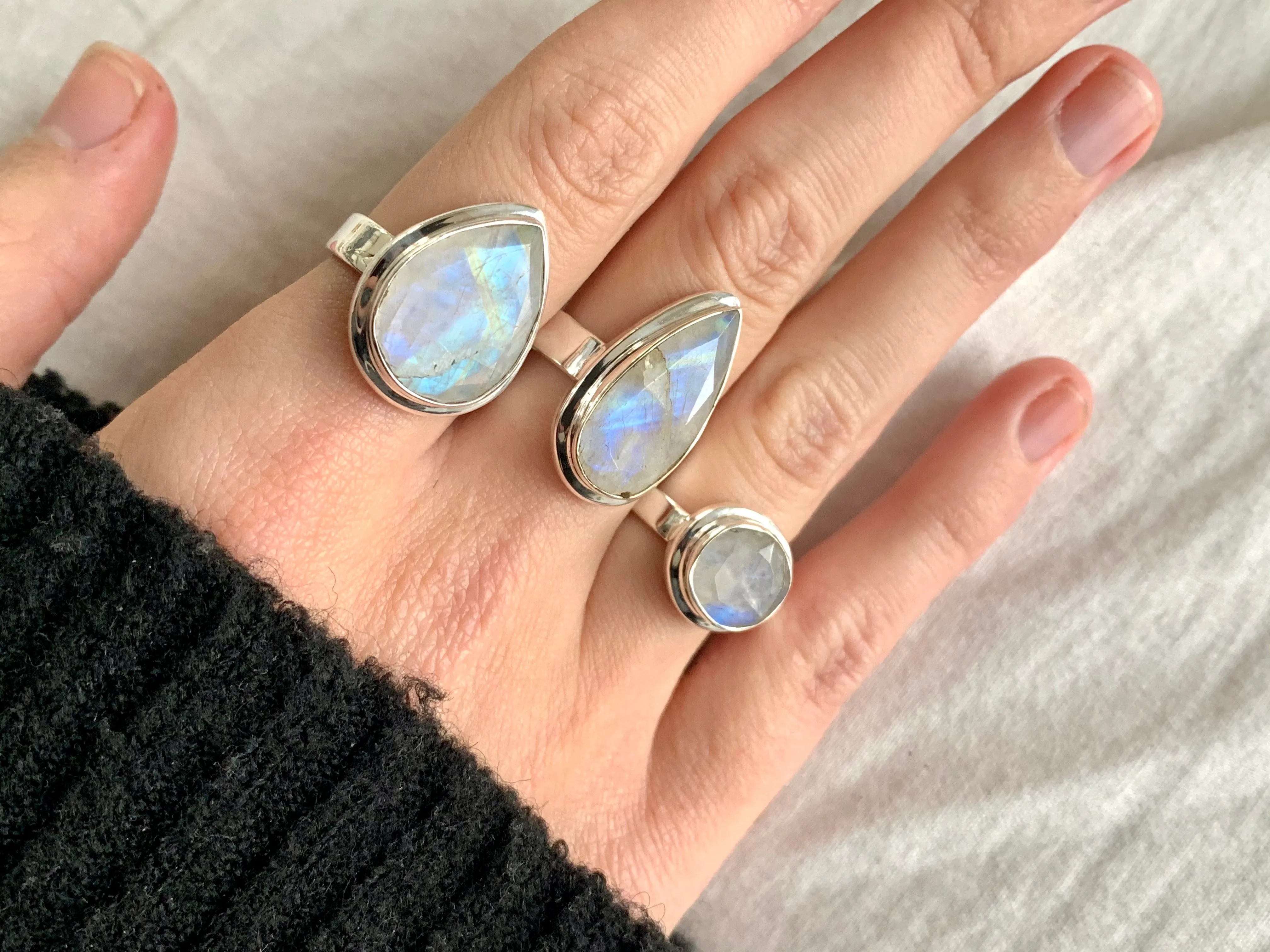 Moonstone Ansley Rings - Mix (US 7)