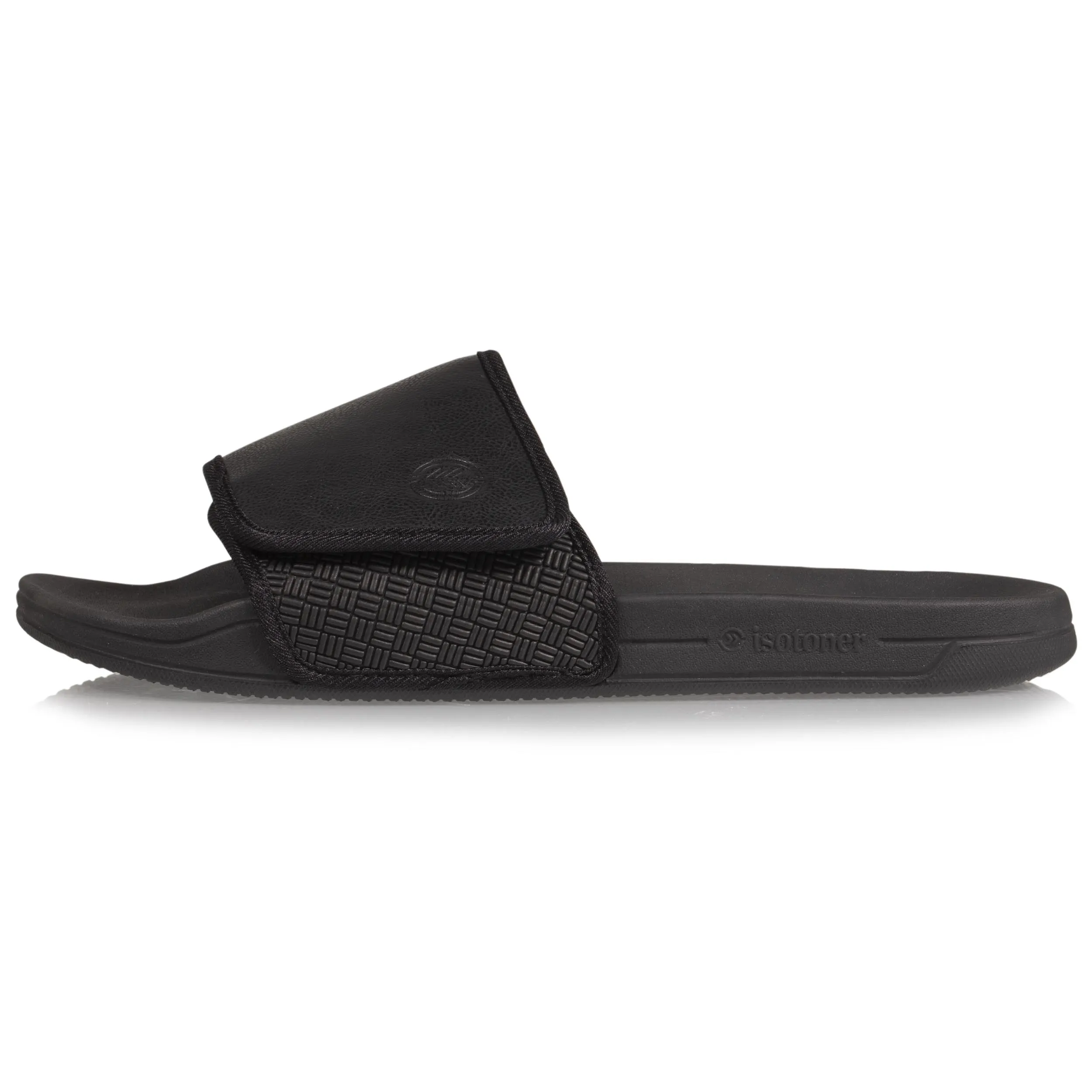 Mules claquettes Homme velcro Noir