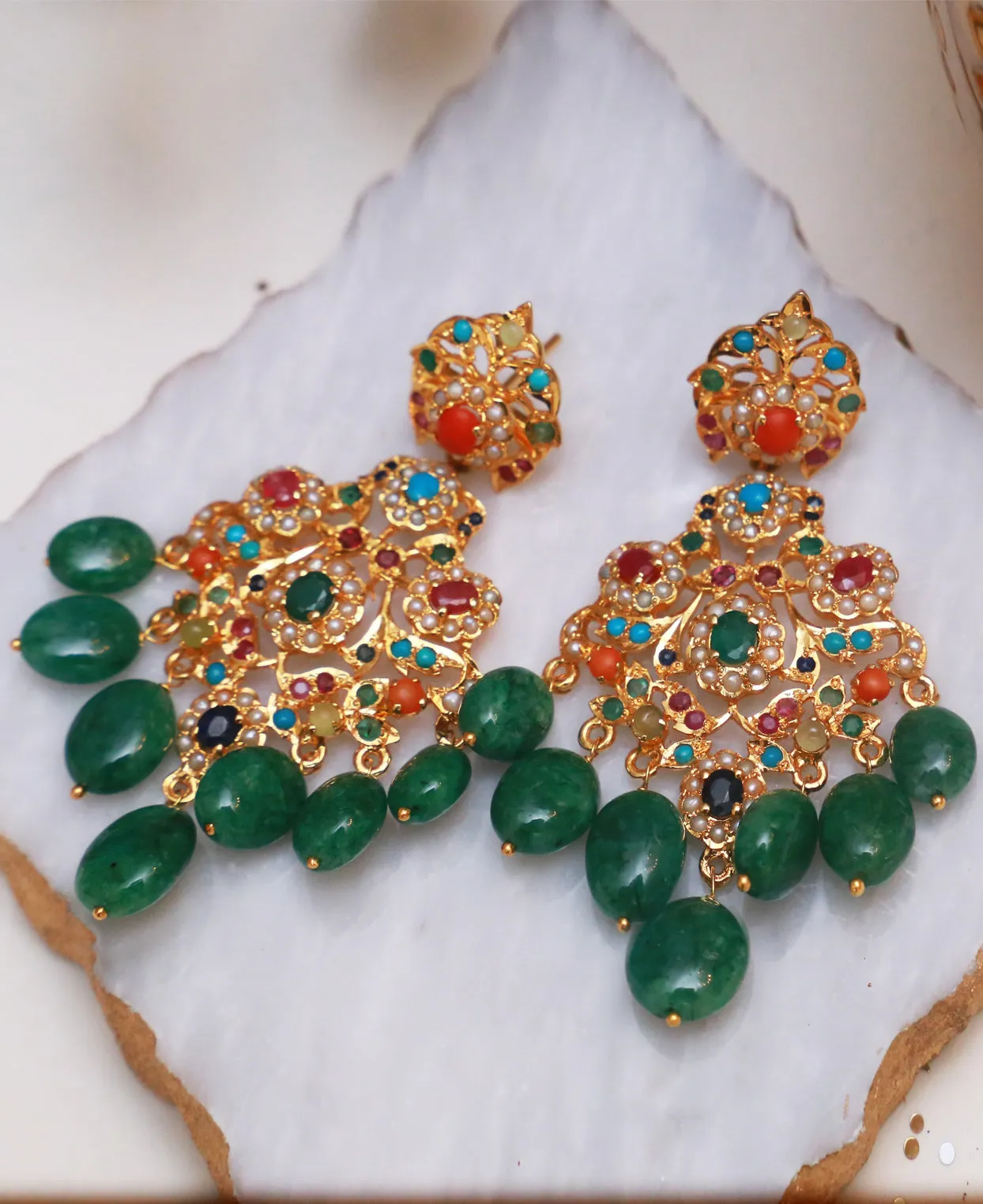 Naurattan Beryl Earrings