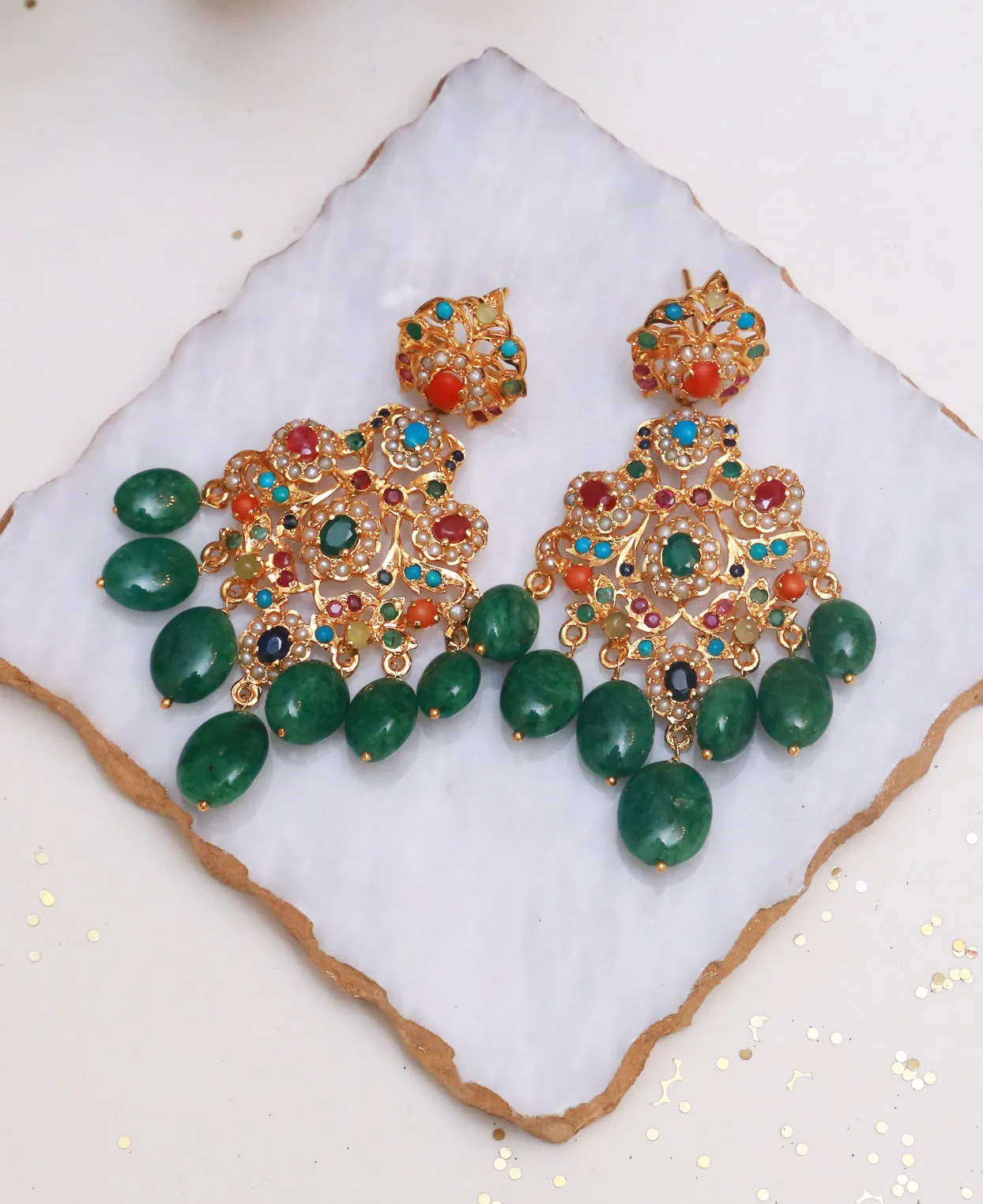 Naurattan Beryl Earrings