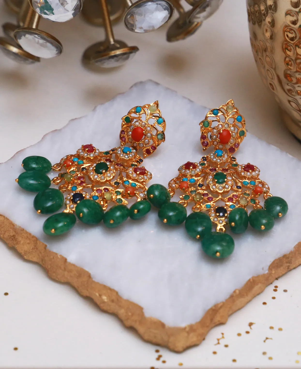 Naurattan Beryl Earrings