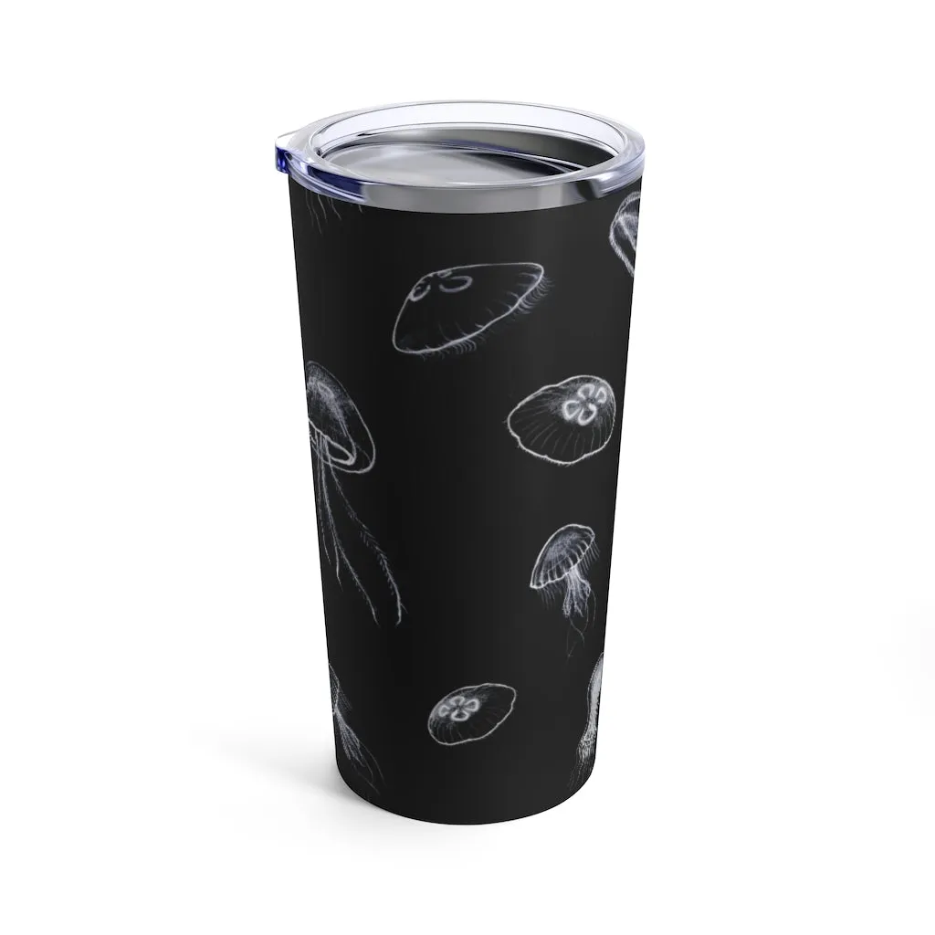 Night Jellyfish, 20 oz Steel Tumbler