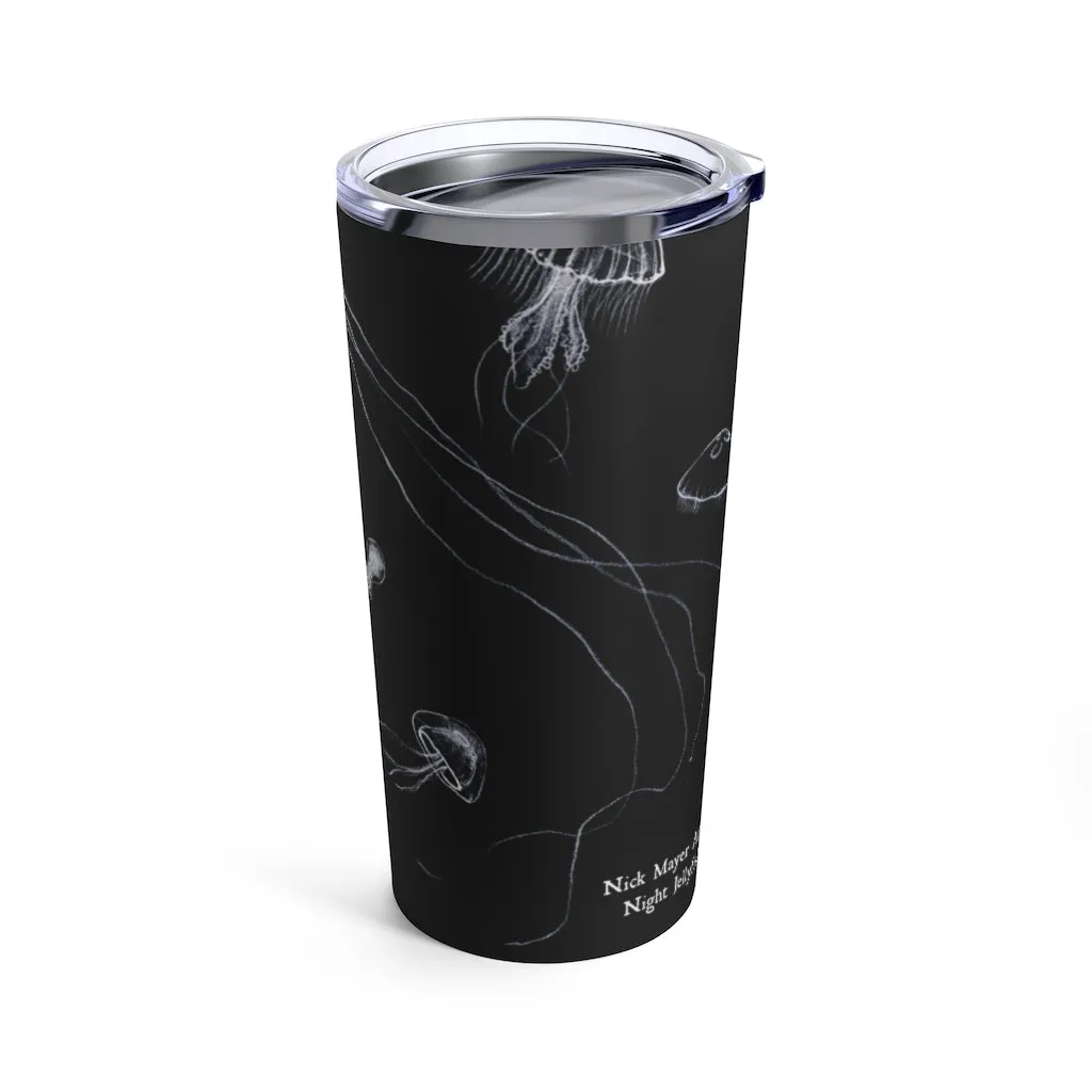 Night Jellyfish, 20 oz Steel Tumbler