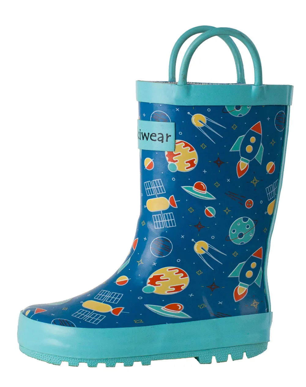 Outer Space Loop Handle Rubber Rain Boots