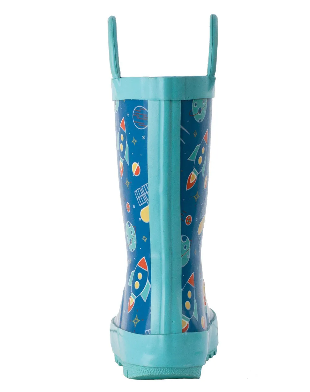 Outer Space Loop Handle Rubber Rain Boots