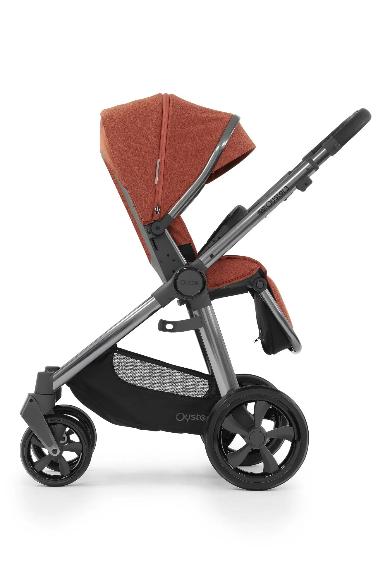 Oyster 3 Stroller Essential Bundle - Gun Metal / Ember