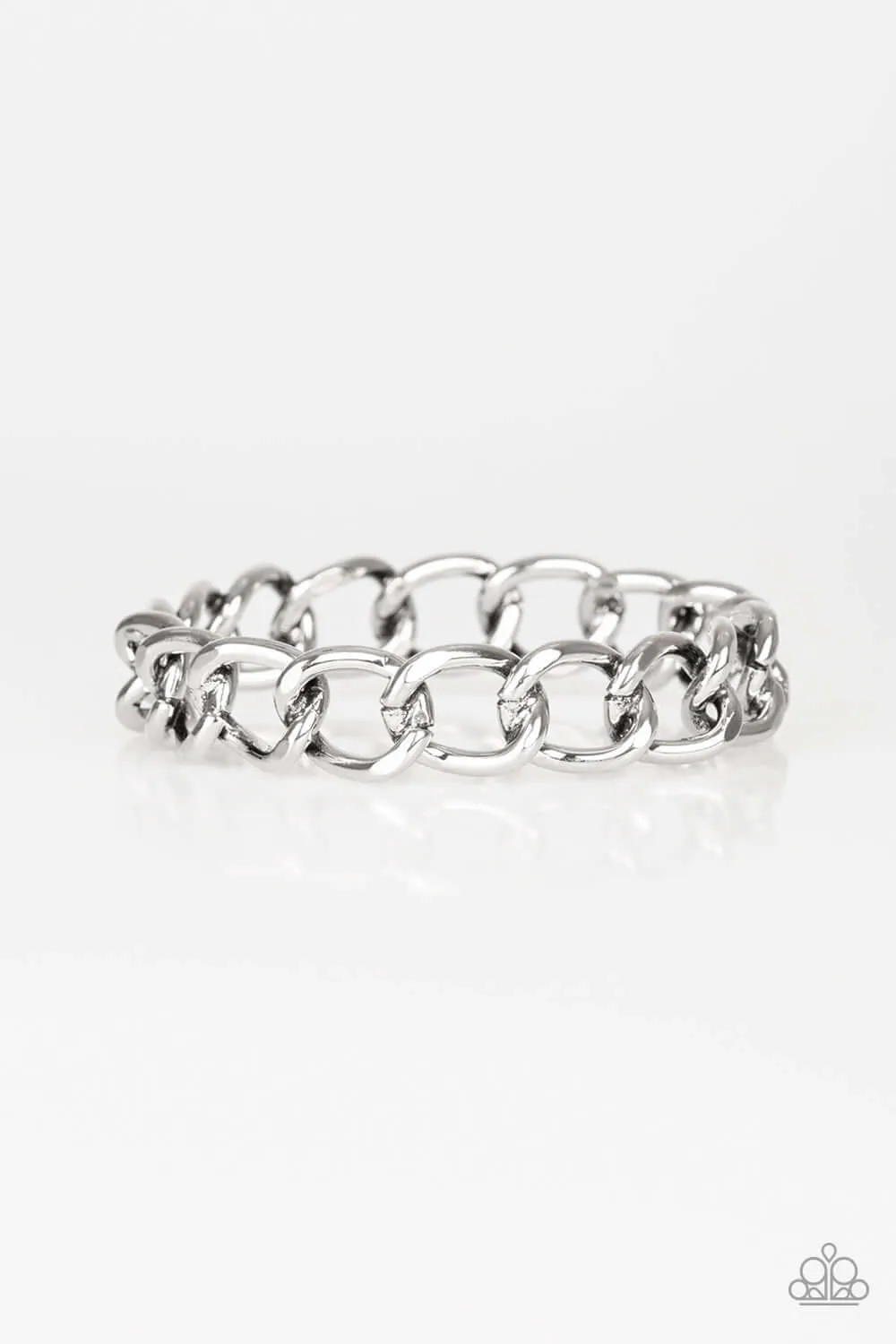 Paparazzi Accessories  - CHAINge of Scene 7/2 #B671 - Silver Urban Bracelet