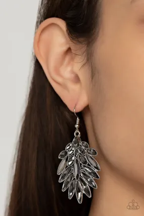 Paparazzi COSMIC-politan - Silver Earrings