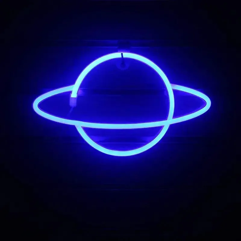 Planet LED Lights Neon Light Sign Bedroom Decor