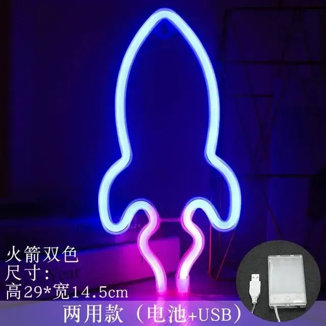 Planet LED Lights Neon Light Sign Bedroom Decor