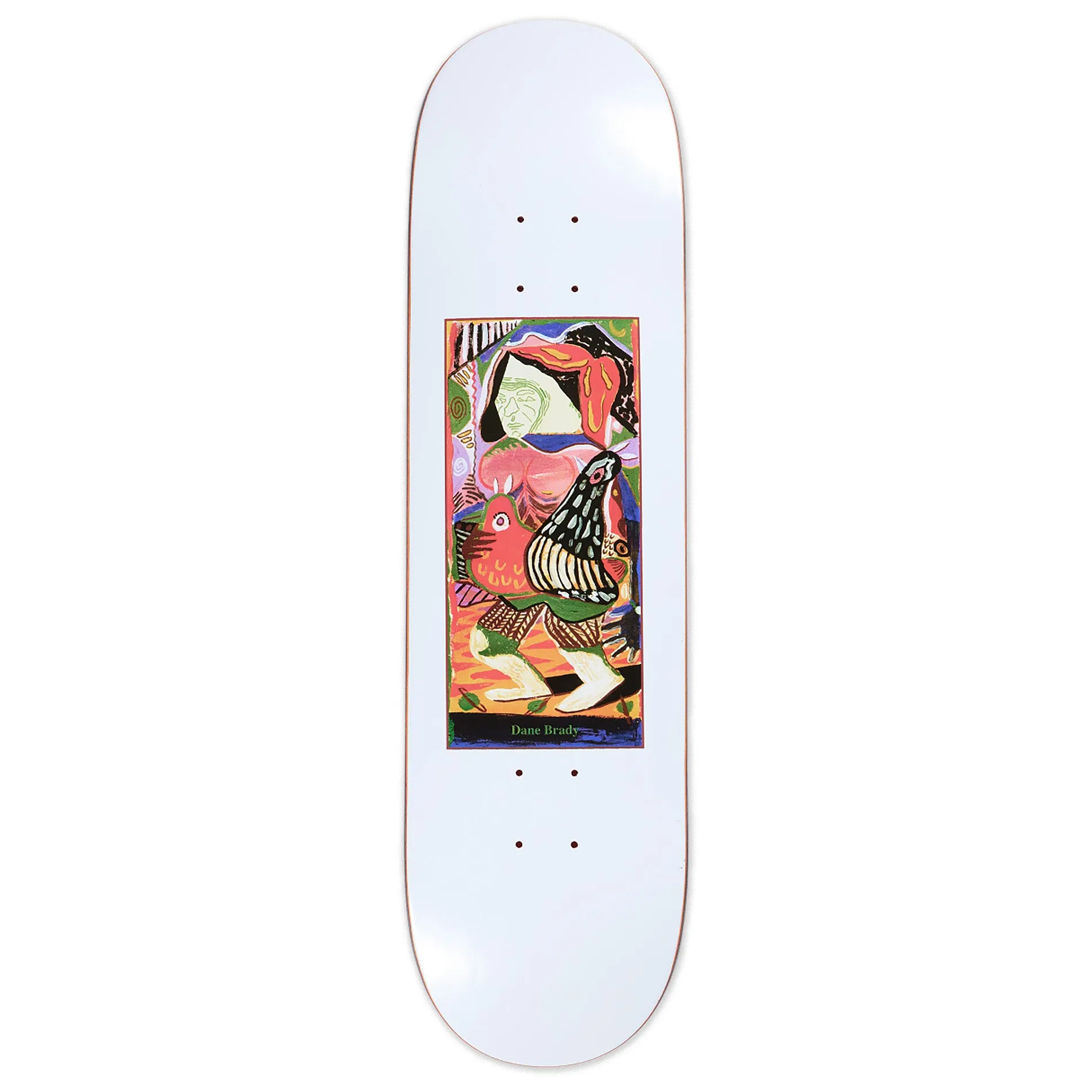 Polar Skate Co Dane Brady Pigeons Deck White 8.375