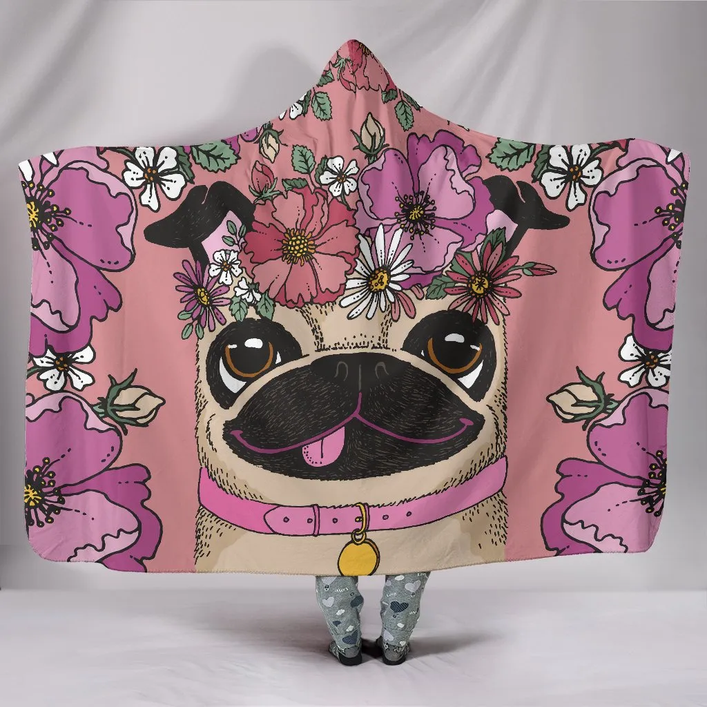 Pug Chien, Les Races De Pug, Chien Mignon, Cadeau Humour Drle Chien, Couverture  Capuche - PCCHIE004