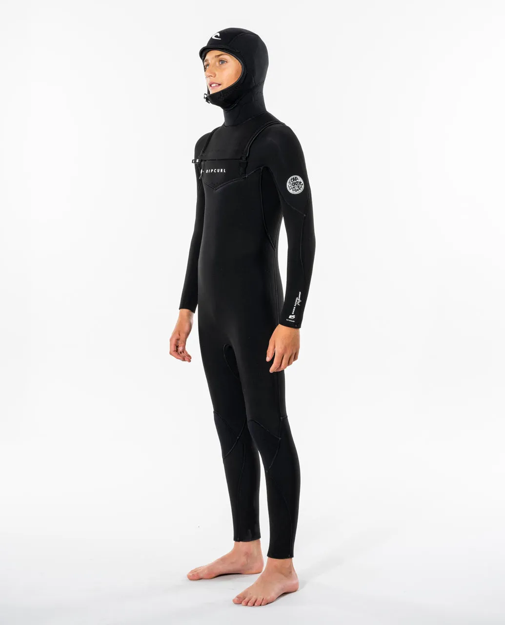 Rip Curl Kids Dawn Patrol 5/4mm Hooded Chest Zip Wetsuit