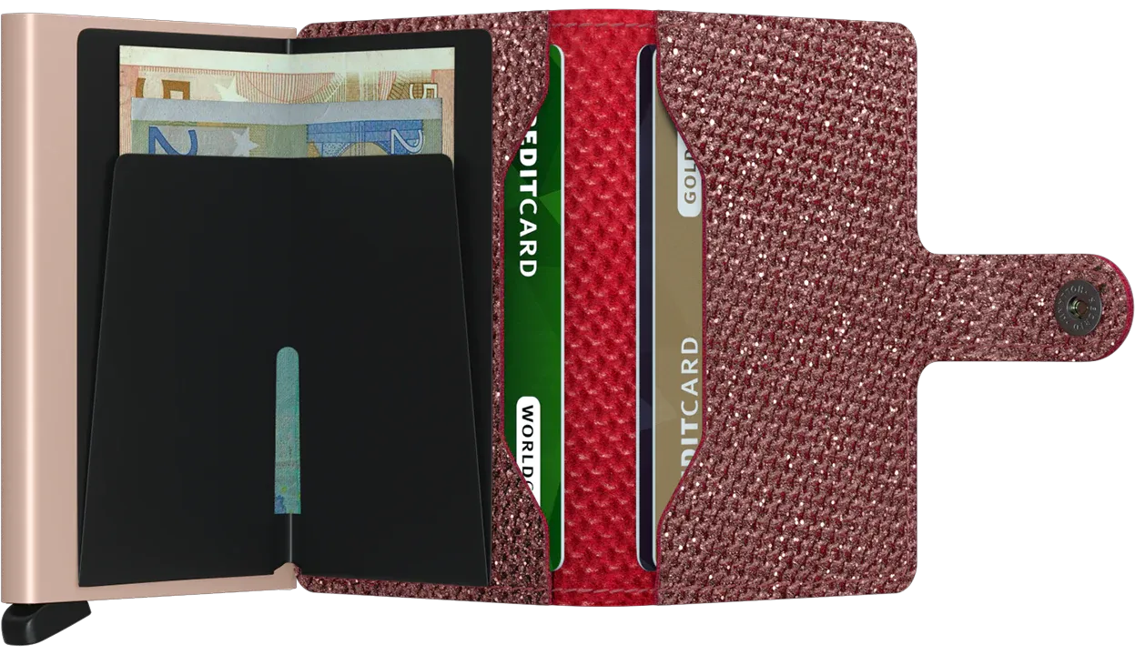 Secrid Miniwallet Sparkle - (red or silver)