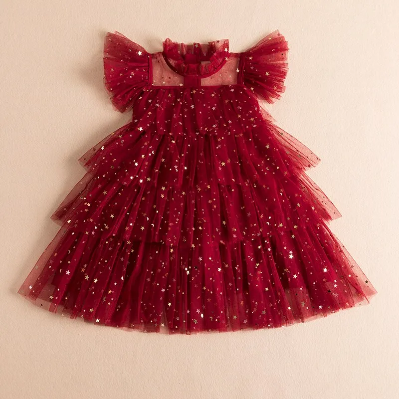 Sequins Costume Smocked Dress