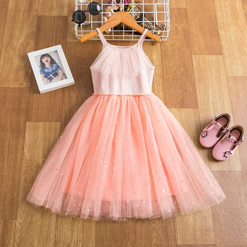 Sequins Costume Smocked Dress