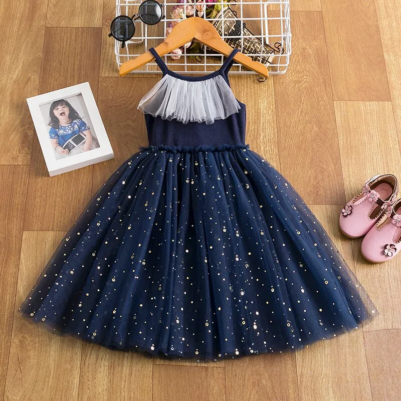 Sequins Costume Smocked Dress