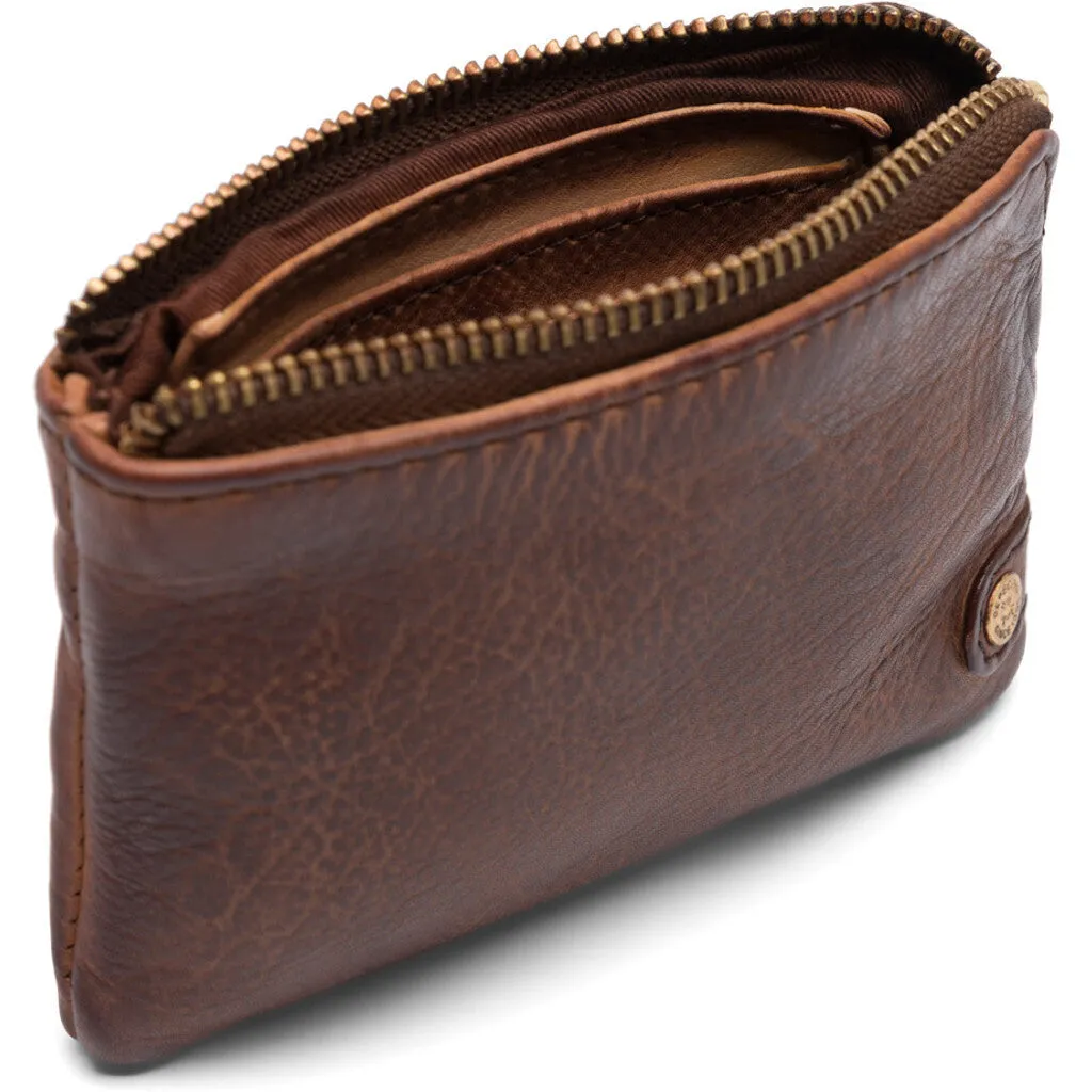 Small purse in soft leather / 12860 - Brandy