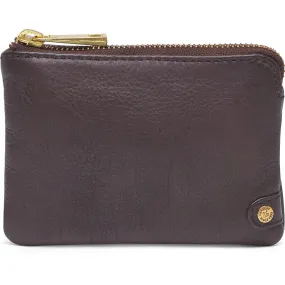 Small purse in soft leather / 12860 - Dark brown