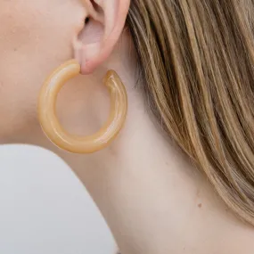 Smoked Caramel Chunky Hoop Earrings