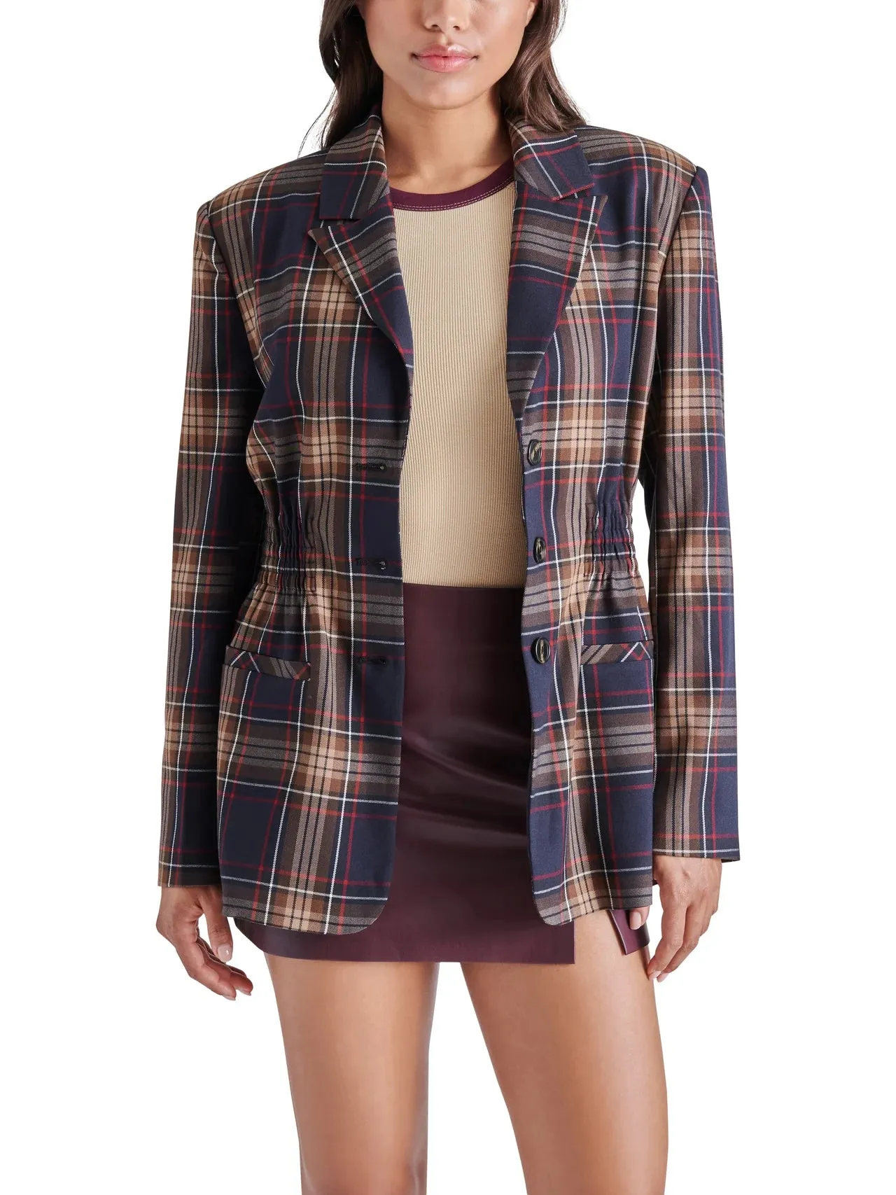 Steve Madden Frida Plaid Jacket