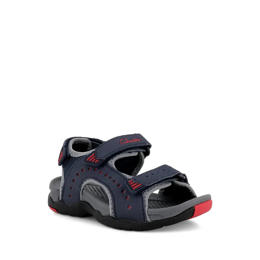 TERRY E - NAVY/GREY/RED