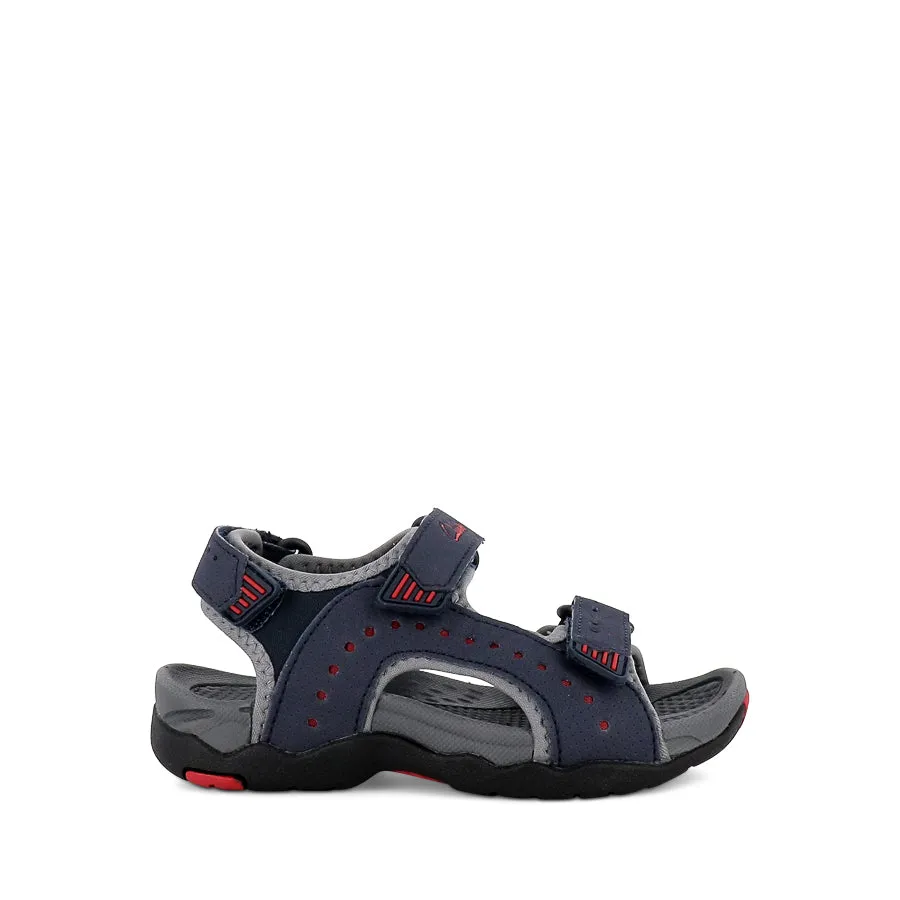 TERRY E - NAVY/GREY/RED