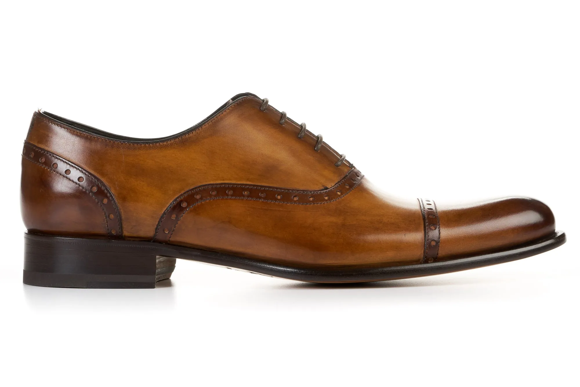 The Brando Semi-Brogue Oxford - Tobacco