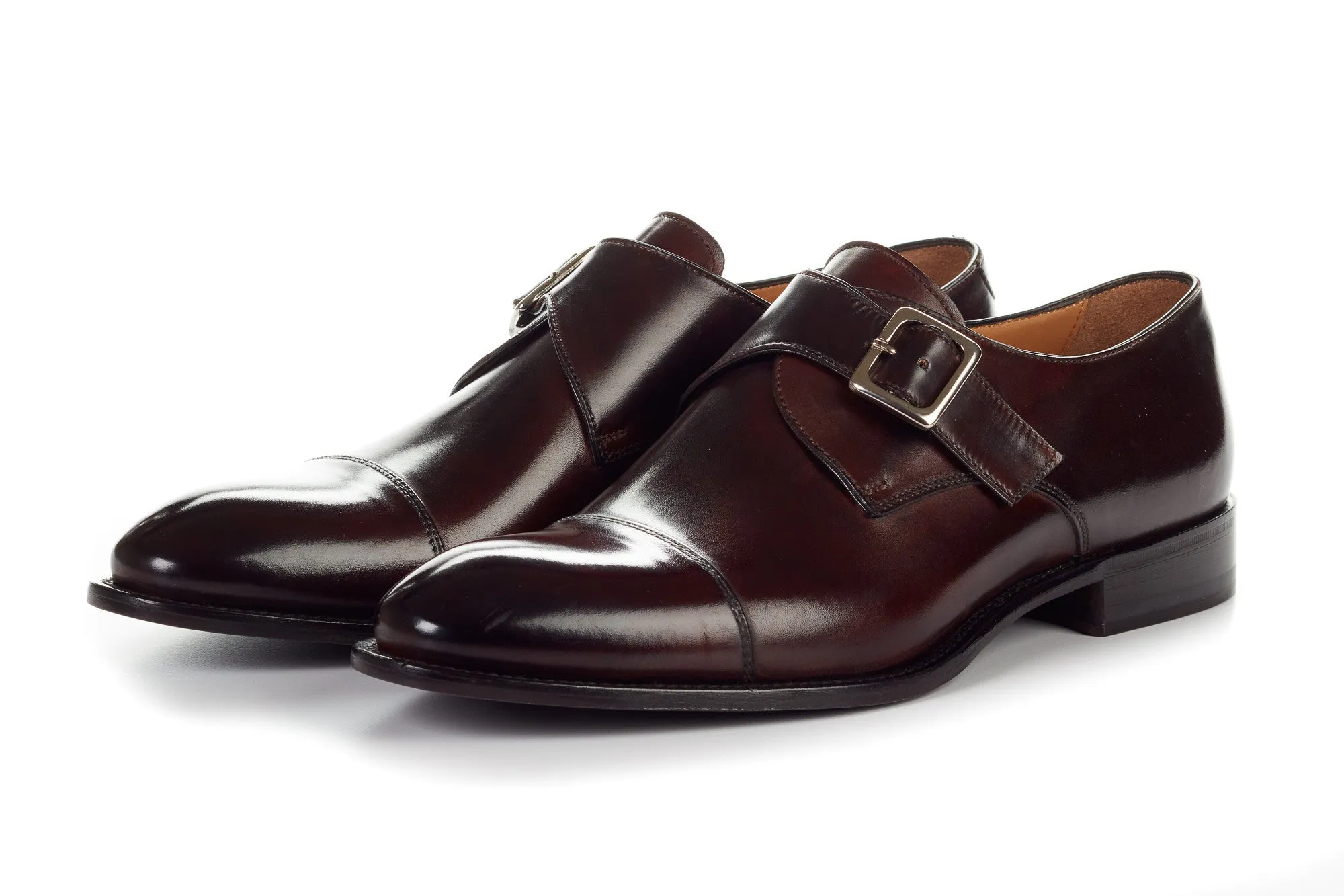 The Olivier Single Monk Strap - Chocolate